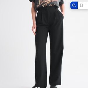 Abercrombie Black Sloane Tailored Wide Leg Pant- size 28